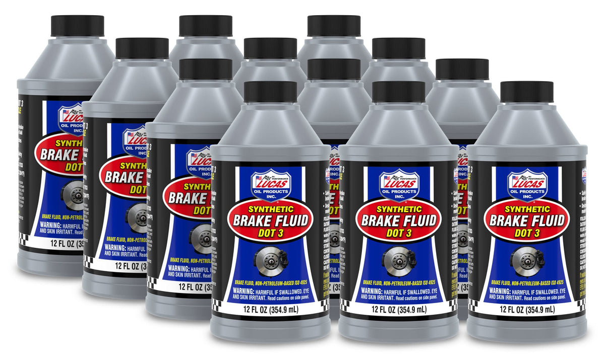 Brake Fluid Dot 3 Case 12x12oz - 10825