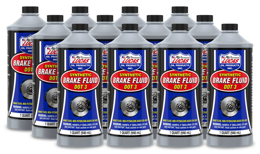 Lucas Oil Brake Fluid Dot 3 Case 12x1 Qt