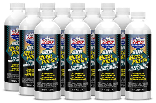 Lucas Oil Gun Metal Polish Case 12 x 16 Ounce
