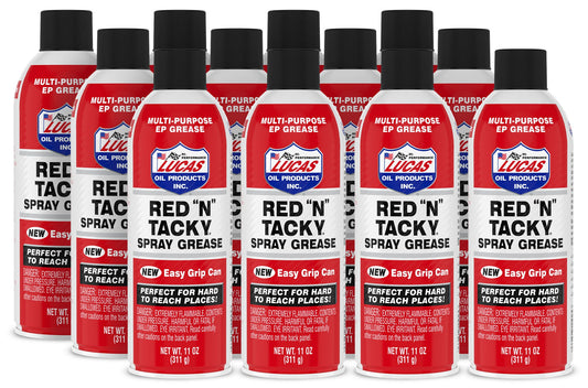 Lucas Oil Red-N-Tacky Spray Grease Temp Disc 5/21