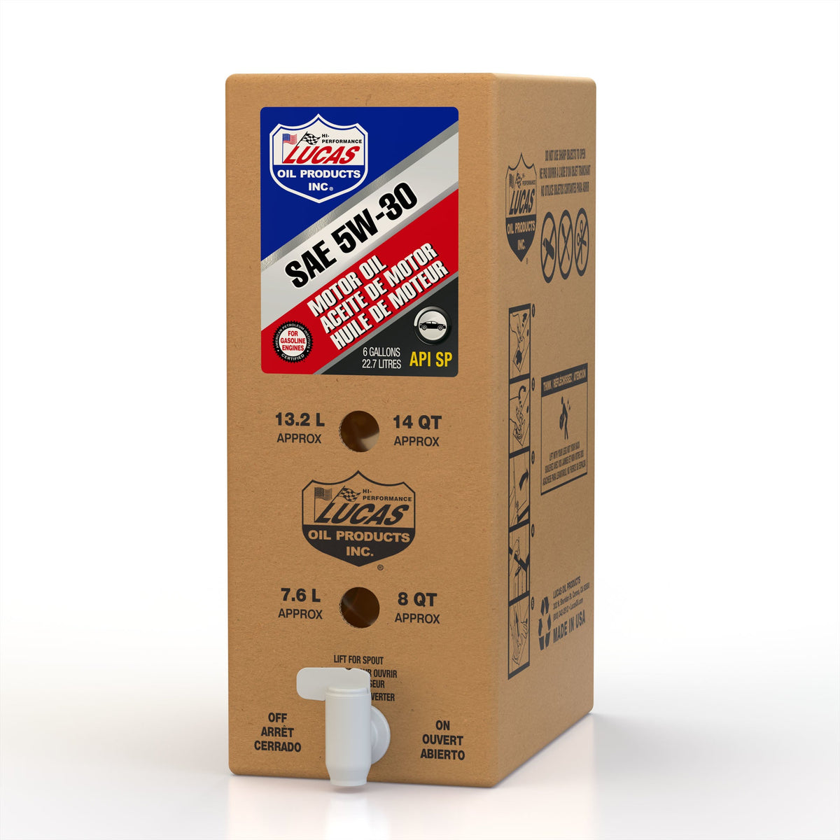 Lucas Oil SAE 5W30 Motor Oil 6 Gallon Bag In Box