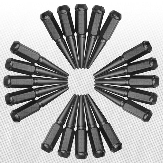 50 Caliber Racing 9/16 Extended Spike Lug Nuts - 60 Degree Taper Seat