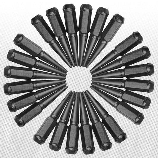 50 Caliber Racing 3/8-24 Extended Spike Lug Nuts - 60 Degree Taper Seat