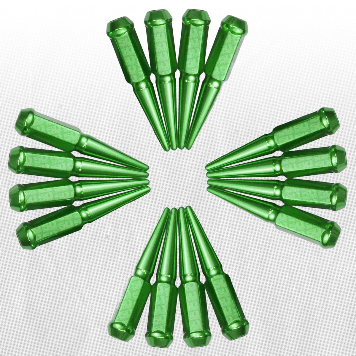50 Caliber Racing 12x1.5mm Extended Spike Lug Nuts - 60 Degree Taper Seat