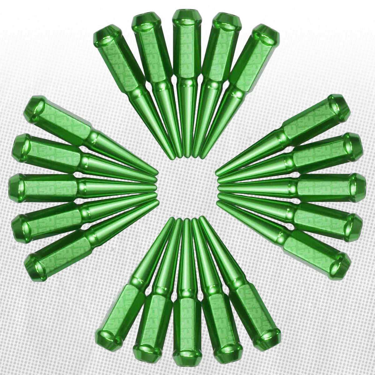 50 Caliber Racing 10x1.25mm Extended Spike Lug Nuts - 60 Degree Taper Seat