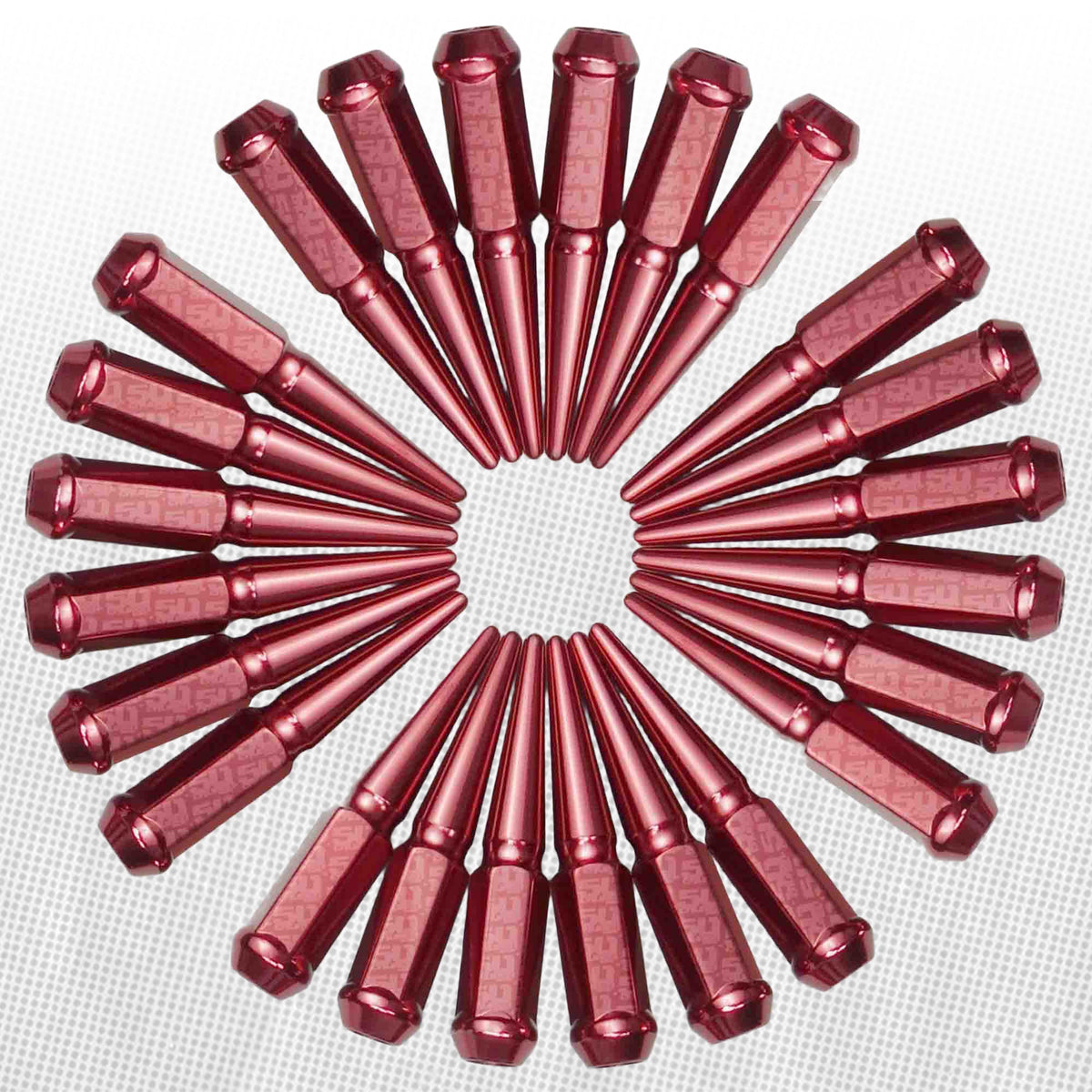 50 Caliber Racing 12x1.25mm Extended Spike Lug Nuts - 60 Degree Taper Seat
