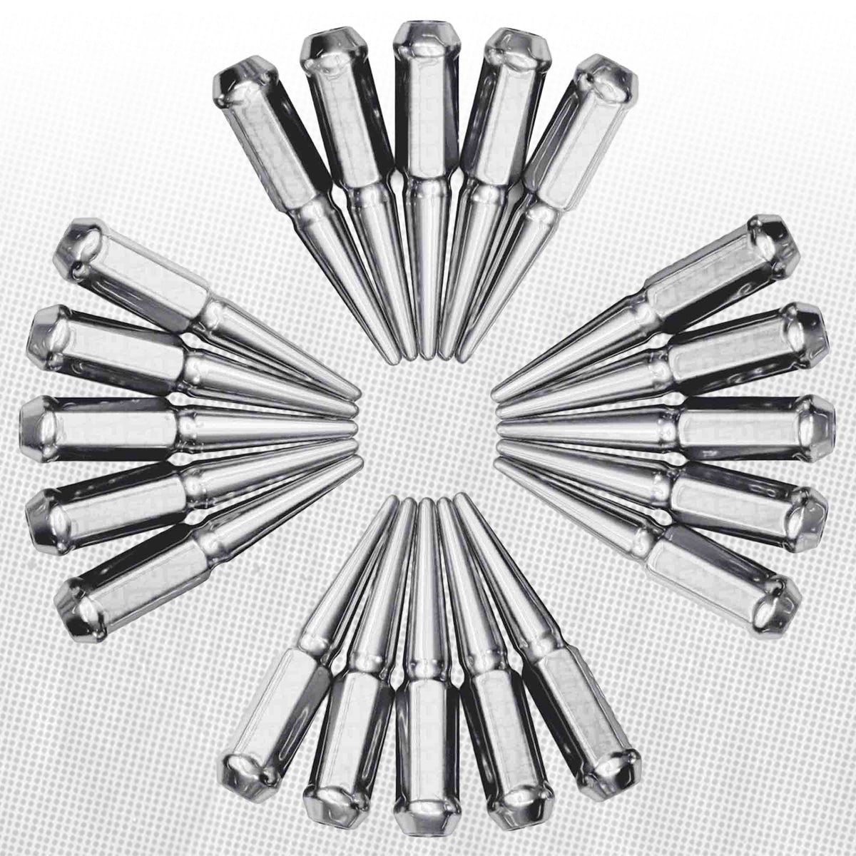 50 Caliber Racing 12x1.25mm Extended Spike Lug Nuts - 60 Degree Taper Seat