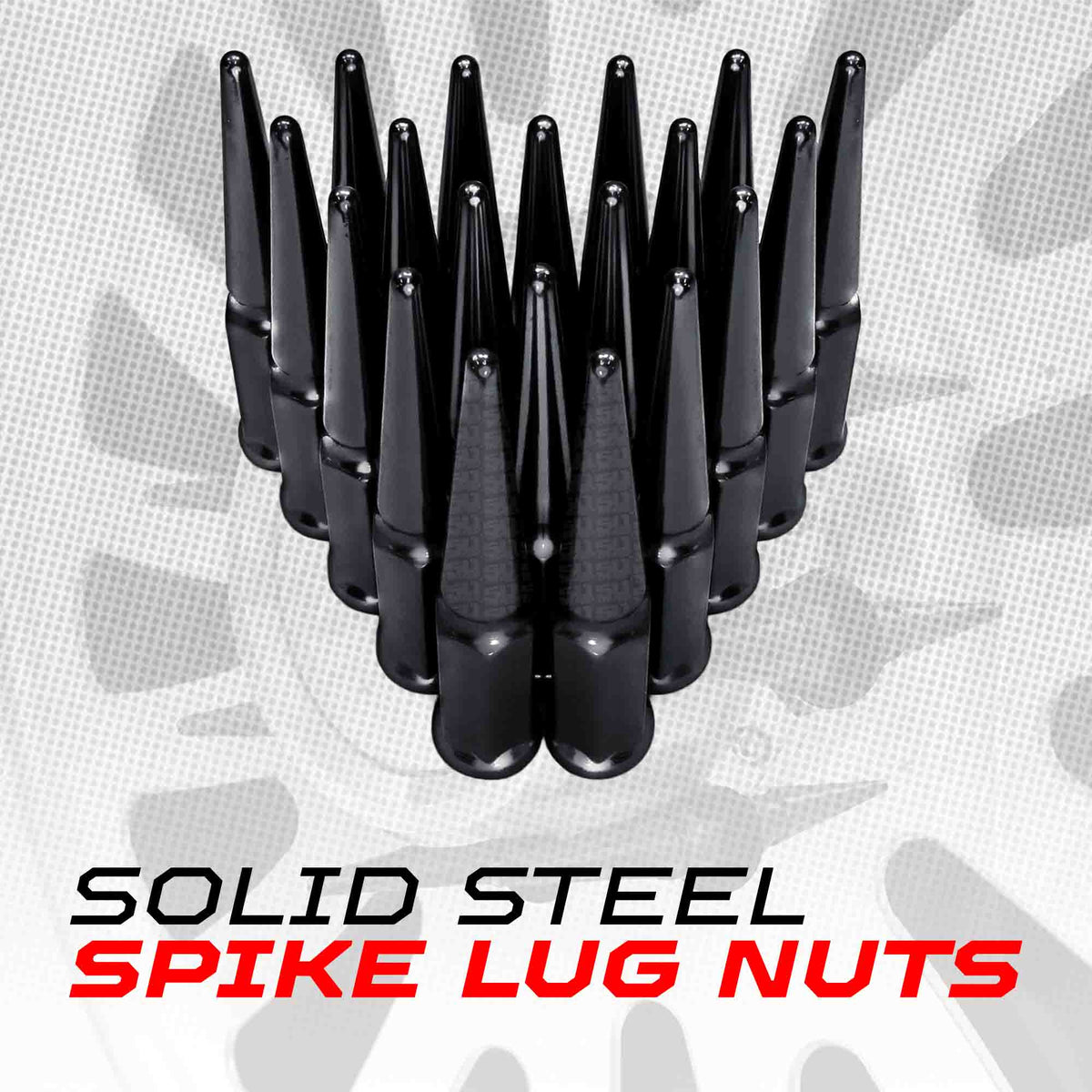 50 Caliber Racing 14x1.5mm Extended Spike Lug Nuts - 60 Degree Taper Seat