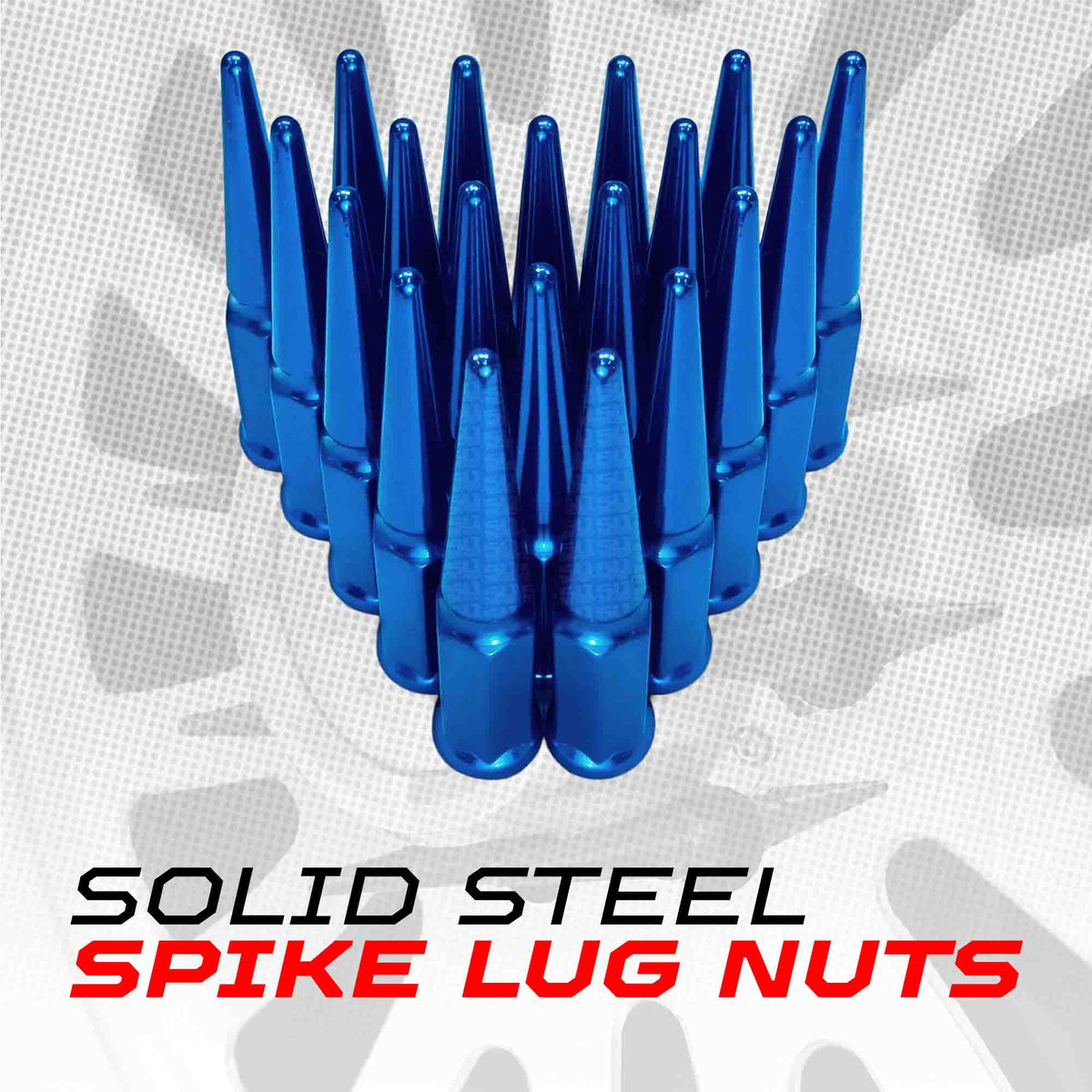 50 Caliber Racing 14x1.5mm Extended Spike Lug Nuts - 60 Degree Taper Seat