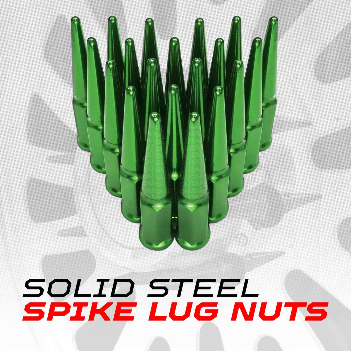 50 Caliber Racing 14x1.5mm Extended Spike Lug Nuts - 60 Degree Taper Seat