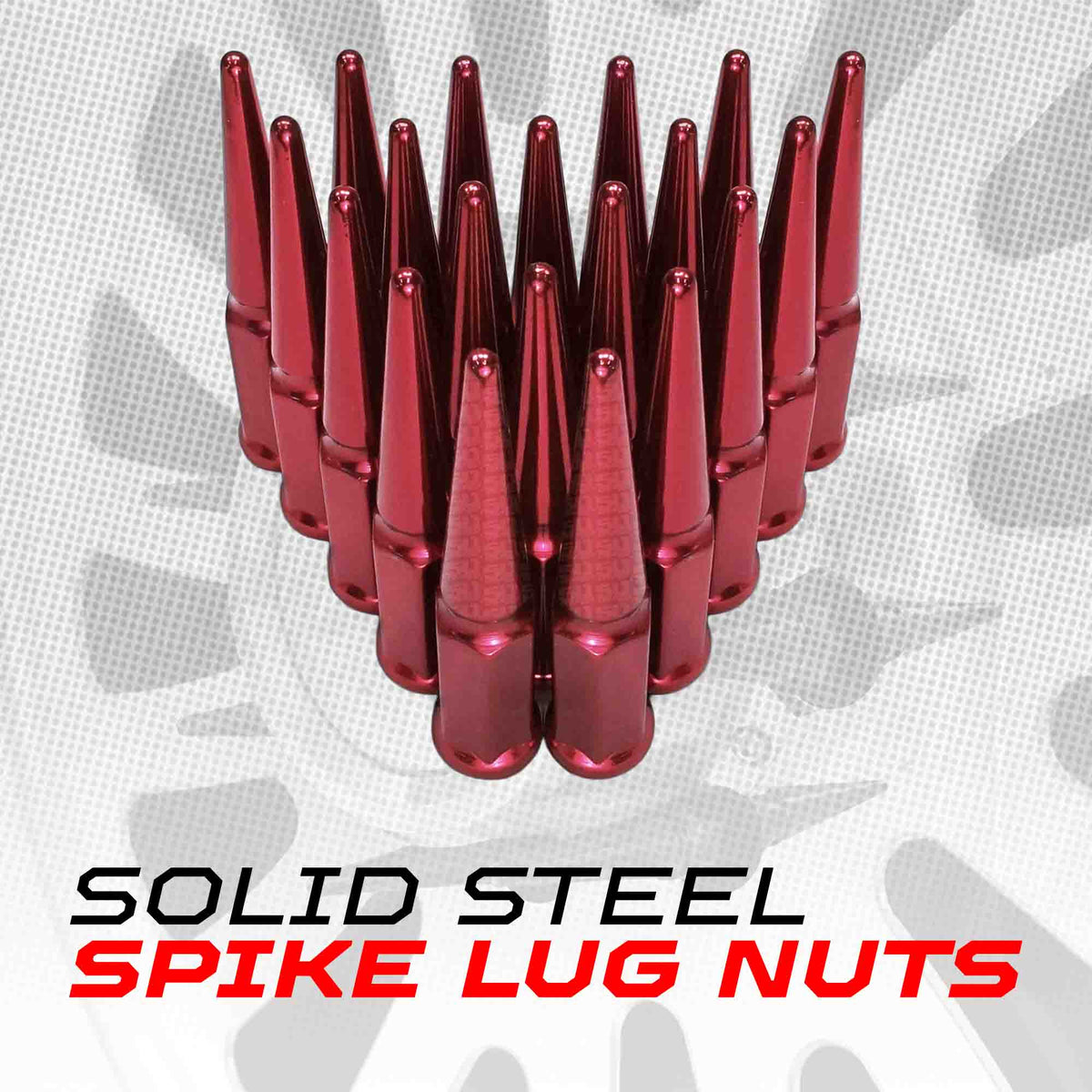 50 Caliber Racing 14x1.5mm Extended Spike Lug Nuts - 60 Degree Taper Seat