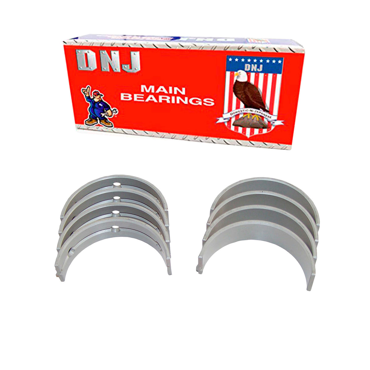 DNJ Crankshaft Main Bearing Set 1998-2010 Chrysler, Dodge 2.7L (Oversizes Available)