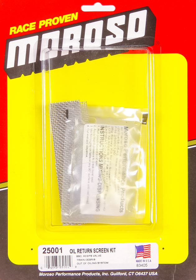 Moroso Oil Galley Return Screen - 25001
