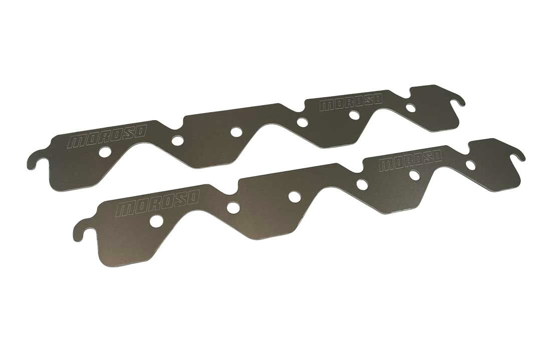 Moroso Storage Block Off Exh. Plates SBF Conv. Heads - 25169