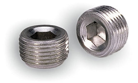 Moroso 3/8innpt Alum Pipe Plugs - 37812