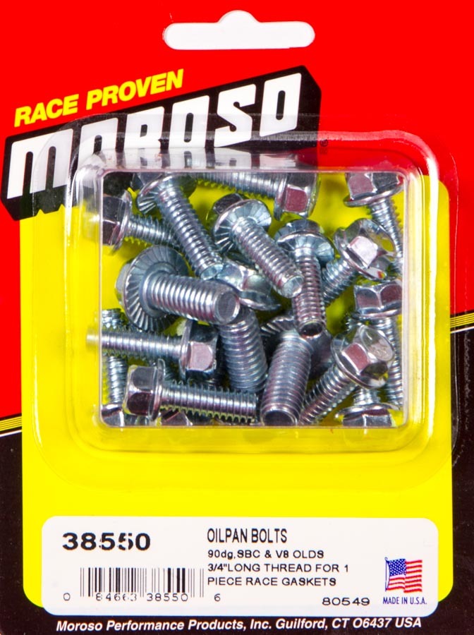 Moroso Sb Chevy Oil Pan Bolts - 38550