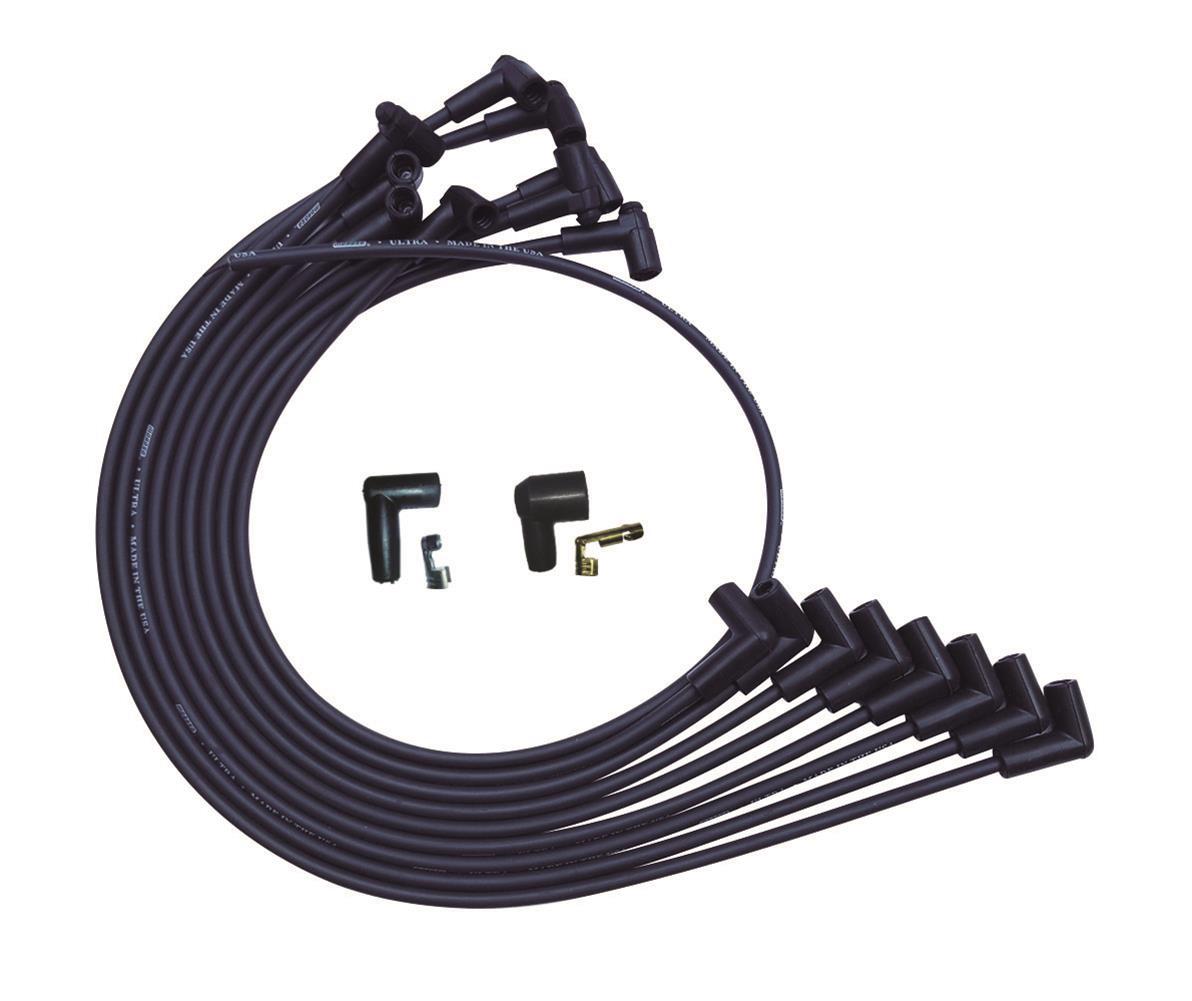 Moroso Ultra Plug Wire Set SBC Over V/C Black