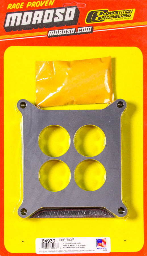 Moroso Carburetor Spacer 1 Inch Plastic - 64930