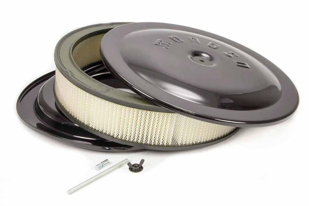 Moroso A/C 14 X 3 Raised Btm Black - 65912