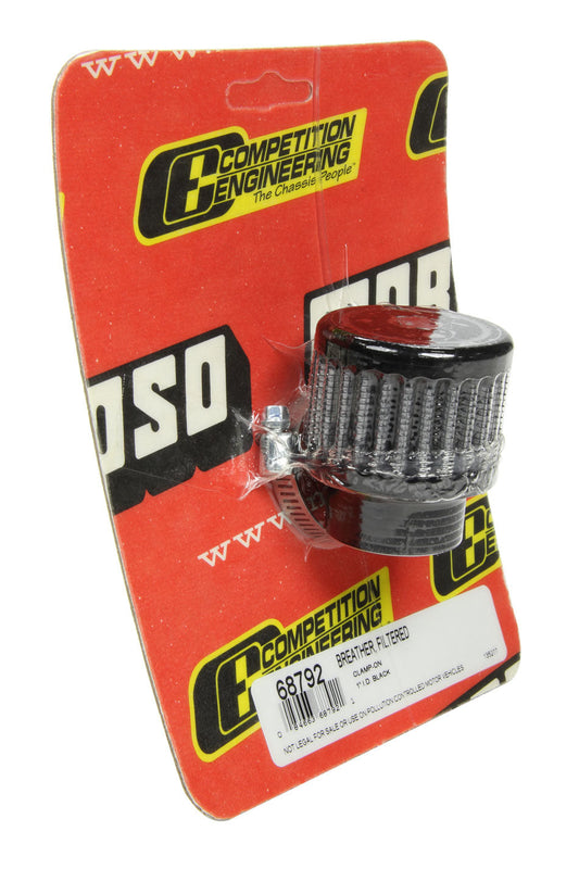 Moroso Clamp On Breather - Fits 1in ID Tubes - 68792