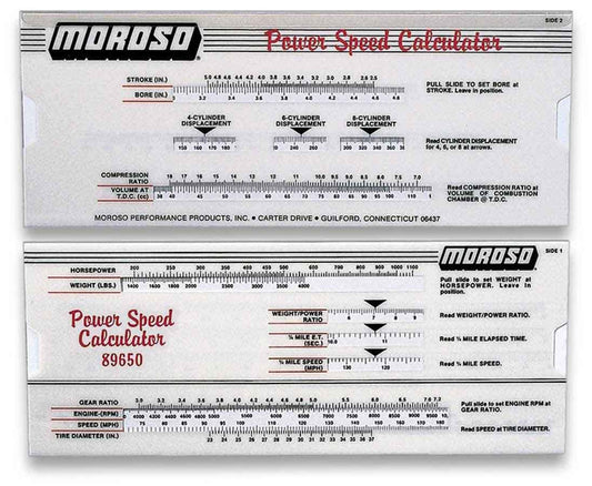 Moroso Power/Speed Calculator - 89650