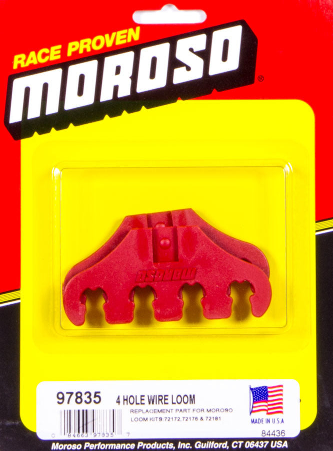 Moroso Red 4-Hole Wire Loom - 97835