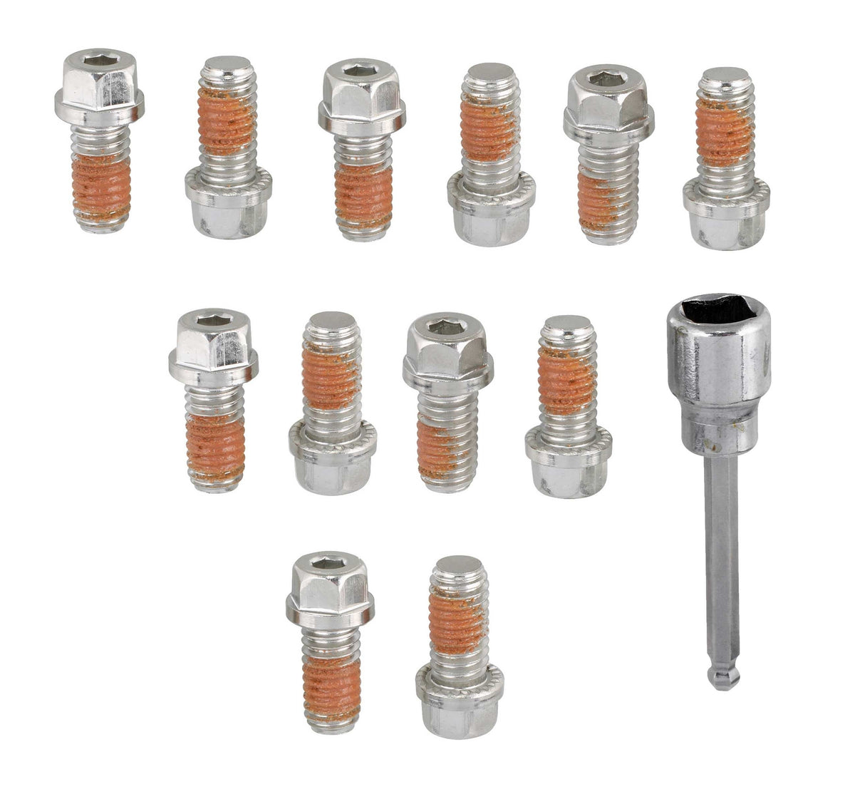 Mr. Gasket Locking Header Bolt Kit 3/8-16 x 3/4 12pk - 2230G