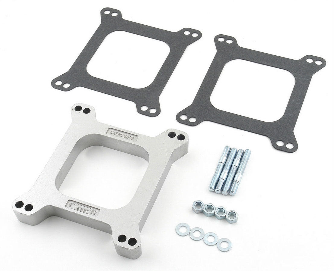 Mr. Gasket 1in. Open Center Carb Spacer Aluminum - 6005