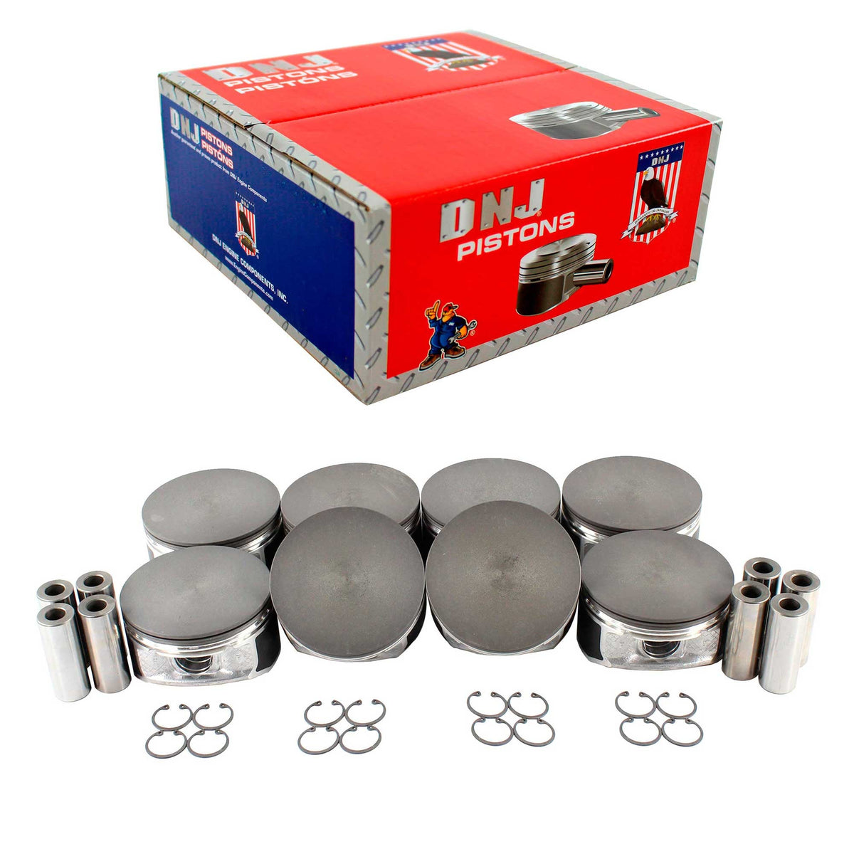 DNJ Piston Set 2005-2010 Chrysler, Dodge, Jeep 6.1L (Oversizes Available)