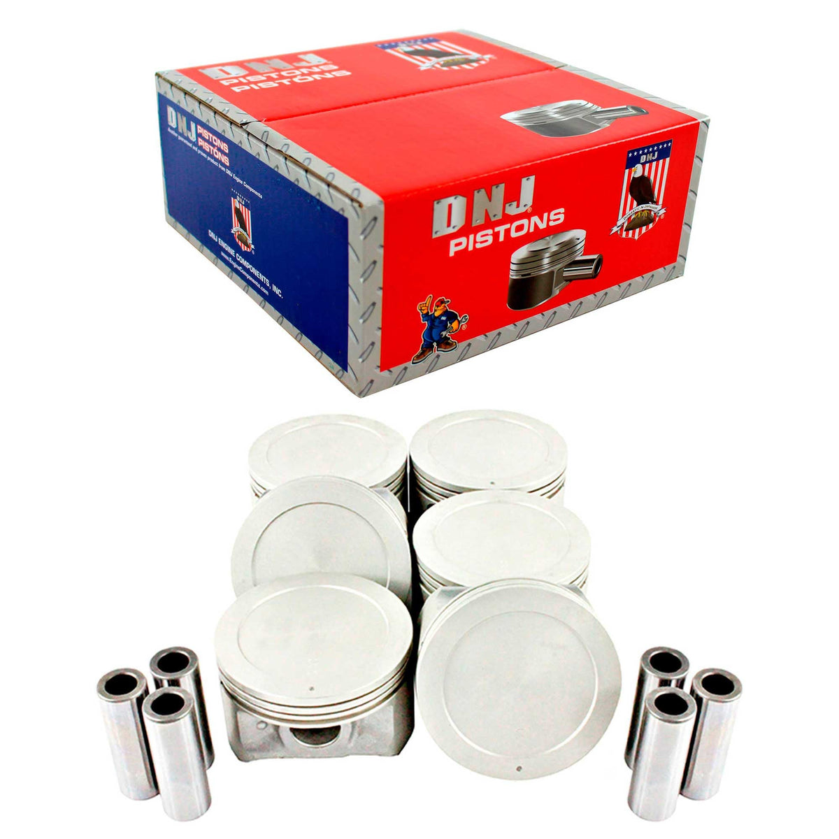 DNJ Piston Set 2001-2006 Hyundai, Kia 2.7L (Oversizes Available)