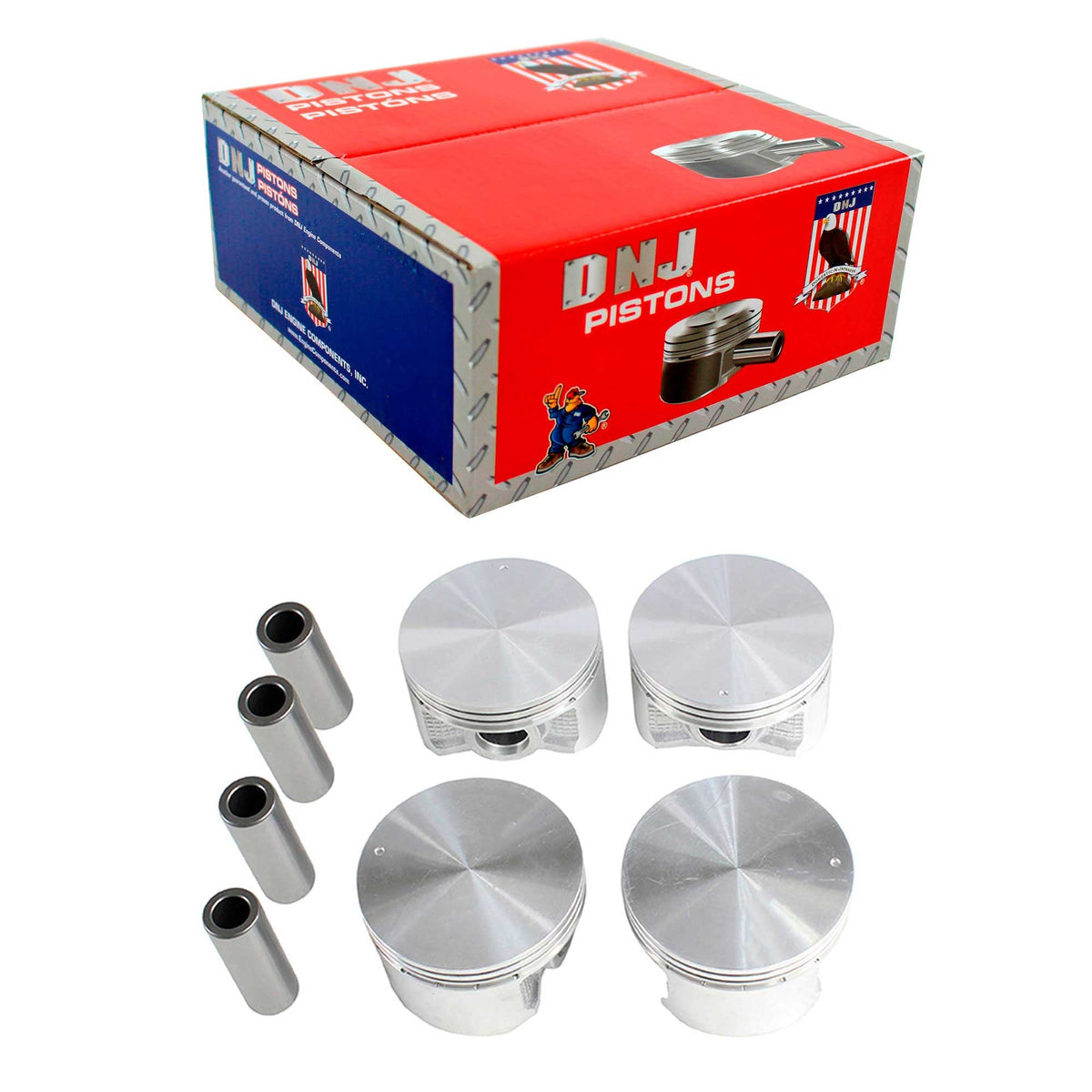 DNJ Piston Set 1999-2005 Chrysler, Dodge, Mitsubishi 2.4L (Oversizes Available)