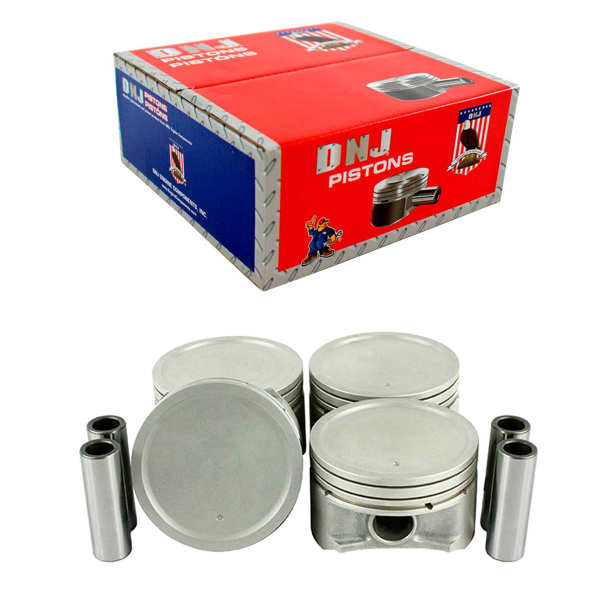 DNJ Piston Set 2002-2007 Mitsubishi 2.0L (Oversizes Available)