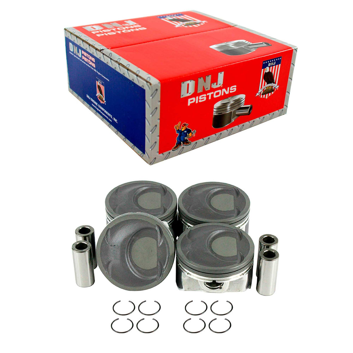 DNJ Piston Set 2010-2017 Hyundai, Kia 2.4L (Oversizes Available)