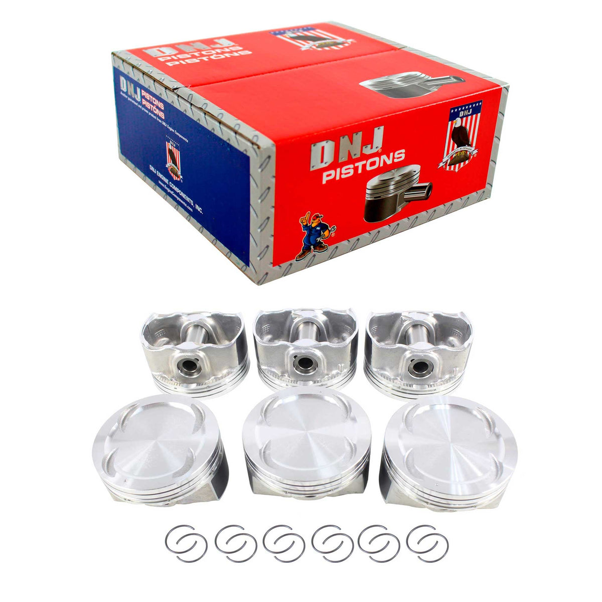 DNJ Piston Set 2008-2012 Hyundai, Kia 3.8L (Oversizes Available)