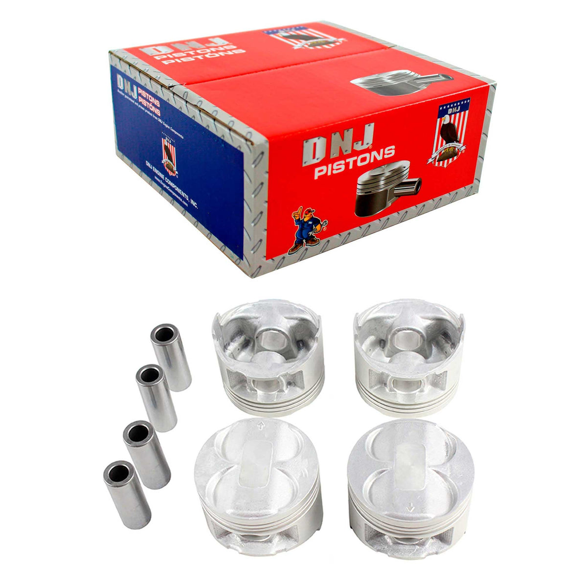 DNJ Piston Set 1994-2000 Honda 1.6L (Oversizes Available)