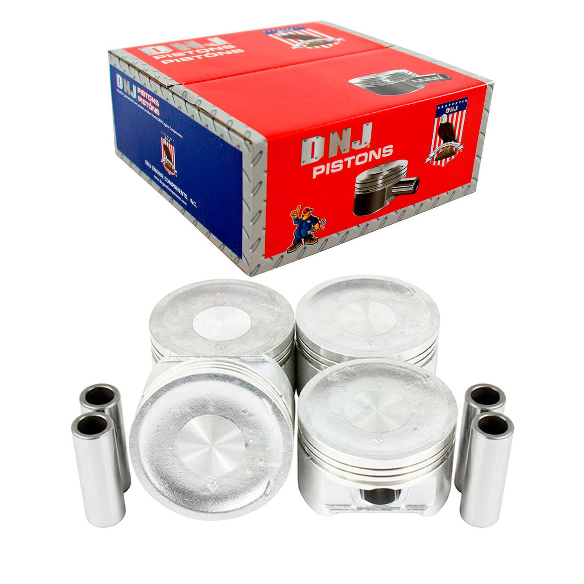 DNJ Piston Set 2001-2005 Honda 1.7L (Oversizes Available)