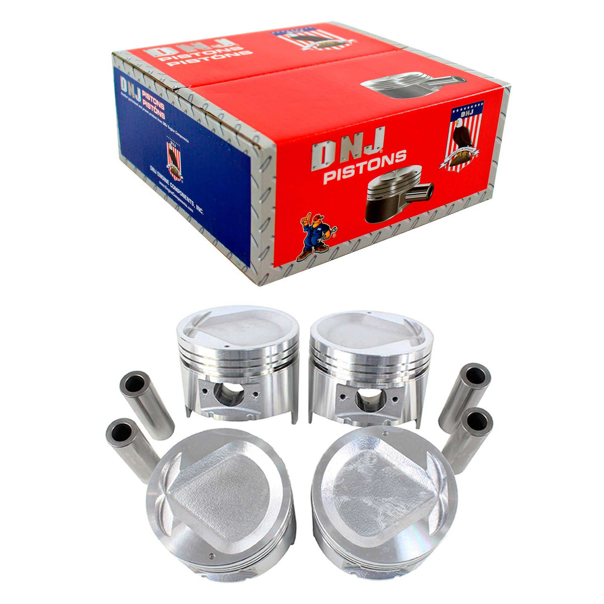DNJ Piston Set 1993-1997 Honda, Isuzu 2.6L (Oversizes Available)