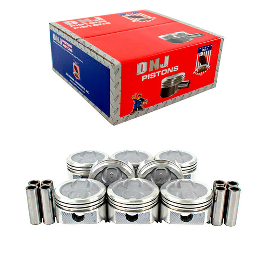 DNJ Piston Set 1967-1995 AM General, Buick, Cadillac, Chevrolet, GMC, Oldsmobile, Pontiac 5.7L (Oversizes Available)