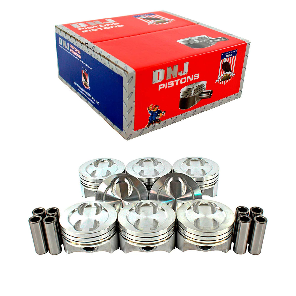 DNJ Piston Set 1996-2002 Cadillac, Chevrolet, GMC 5.7L (Oversizes Available)