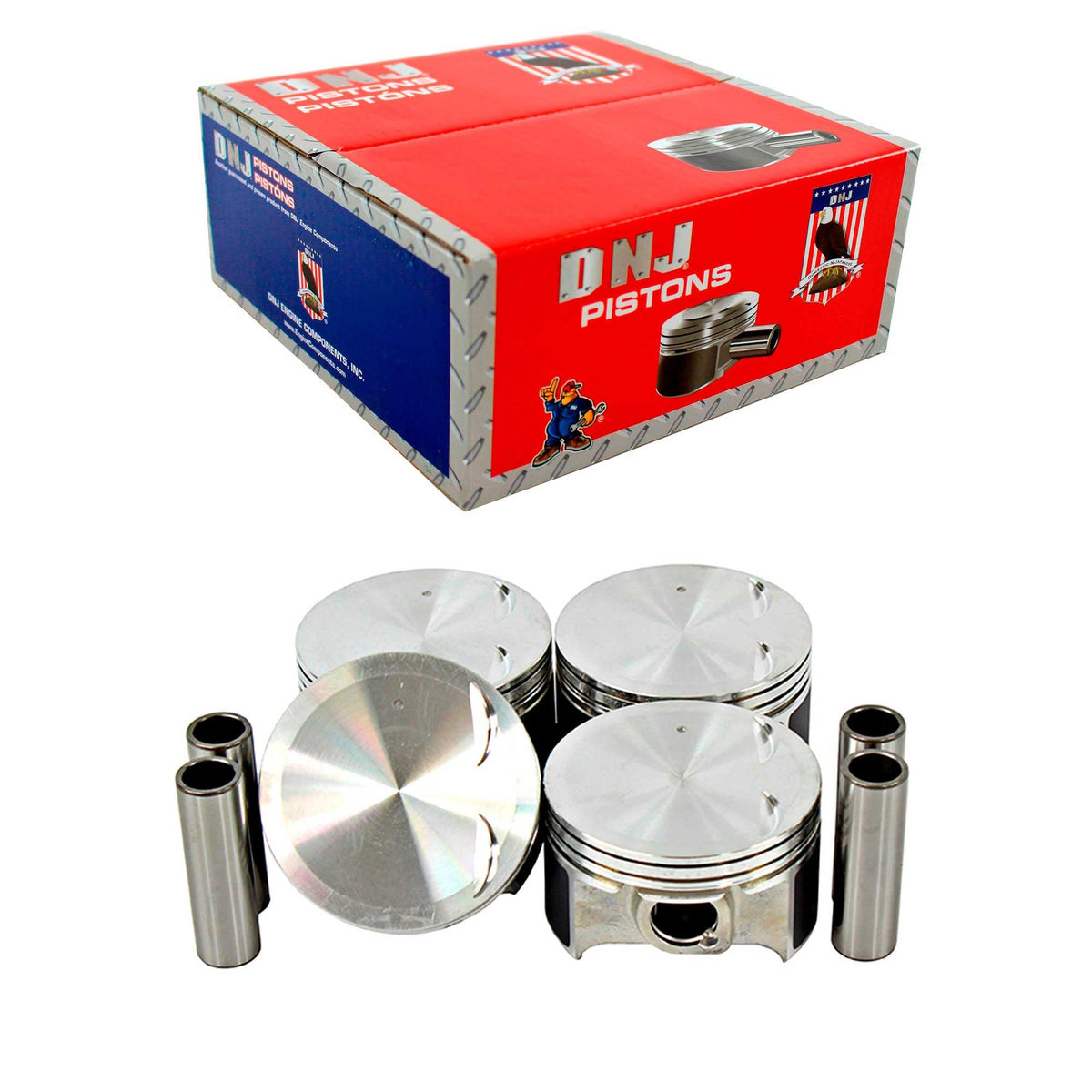 DNJ Piston Set 1999-2002 Saturn 1.9L (Oversizes Available)
