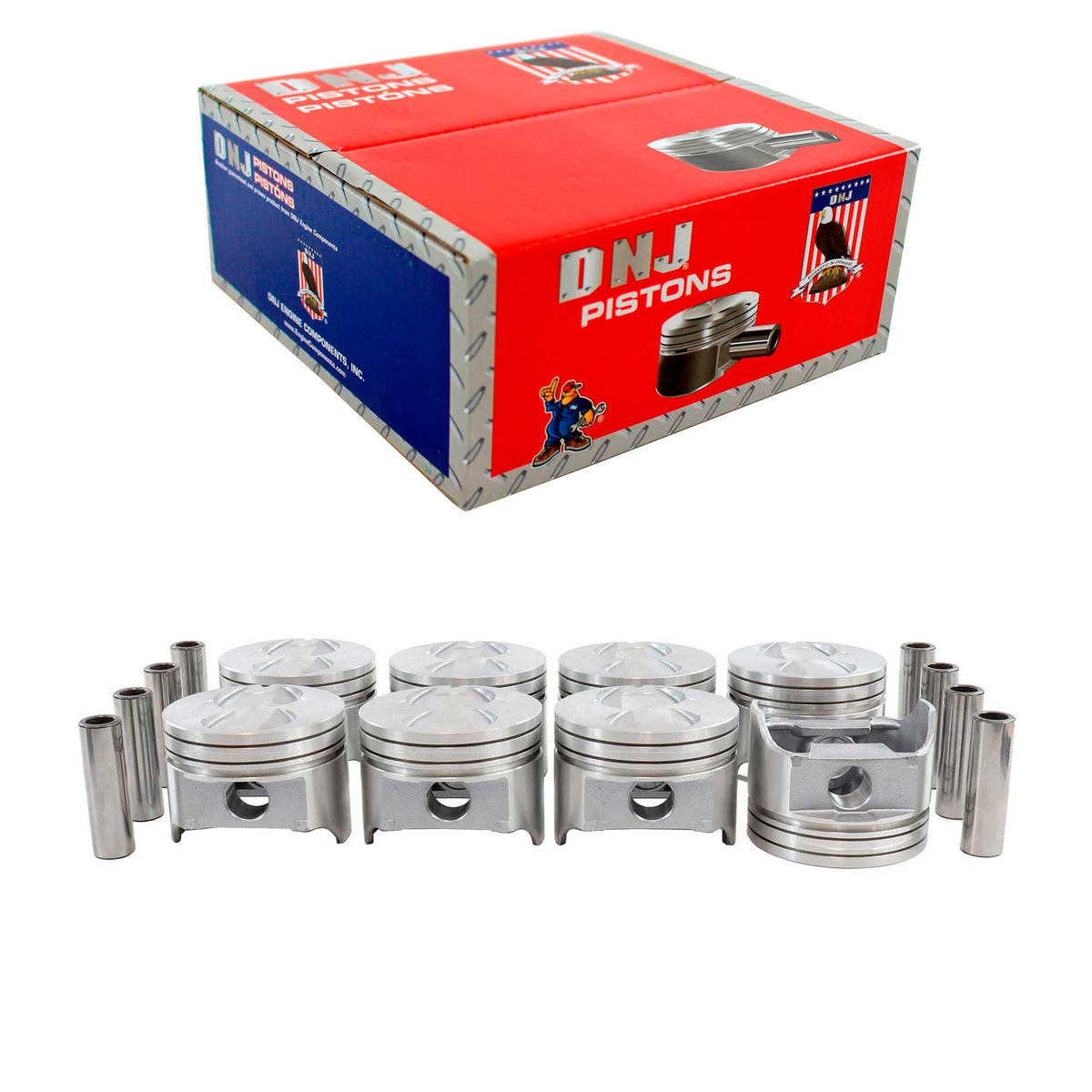 DNJ Piston Set 1986-1996 Ford, Lincoln, Mercury 5.0L (Oversizes Available)
