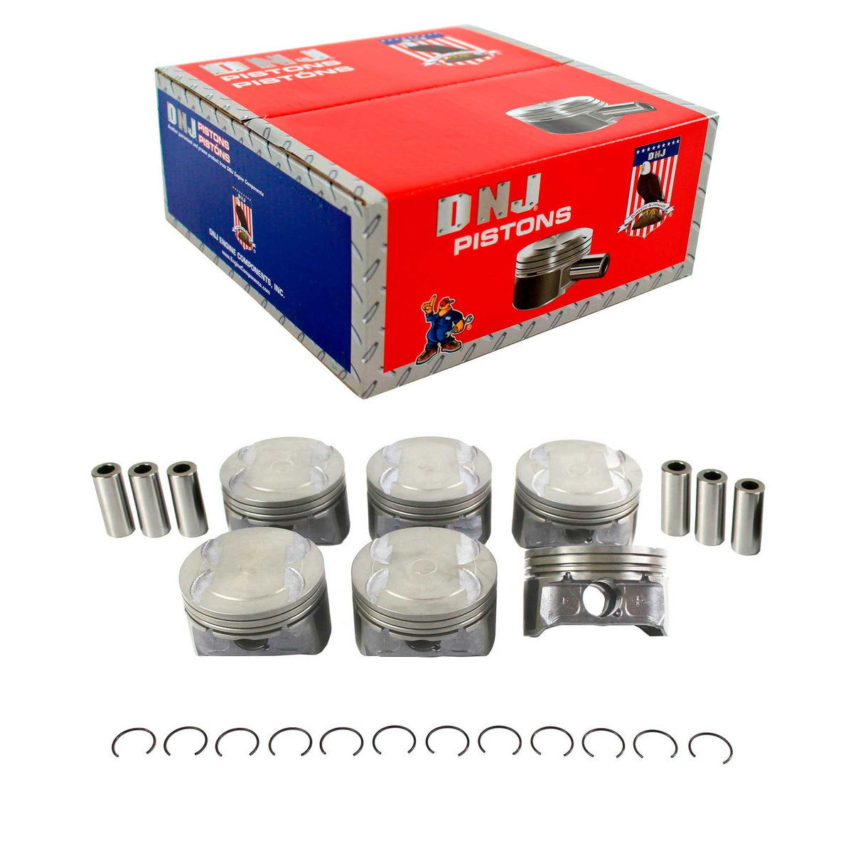 DNJ Piston Set 2007-2012 Ford, Lincoln, Mercury 3.5L (Oversizes Available)