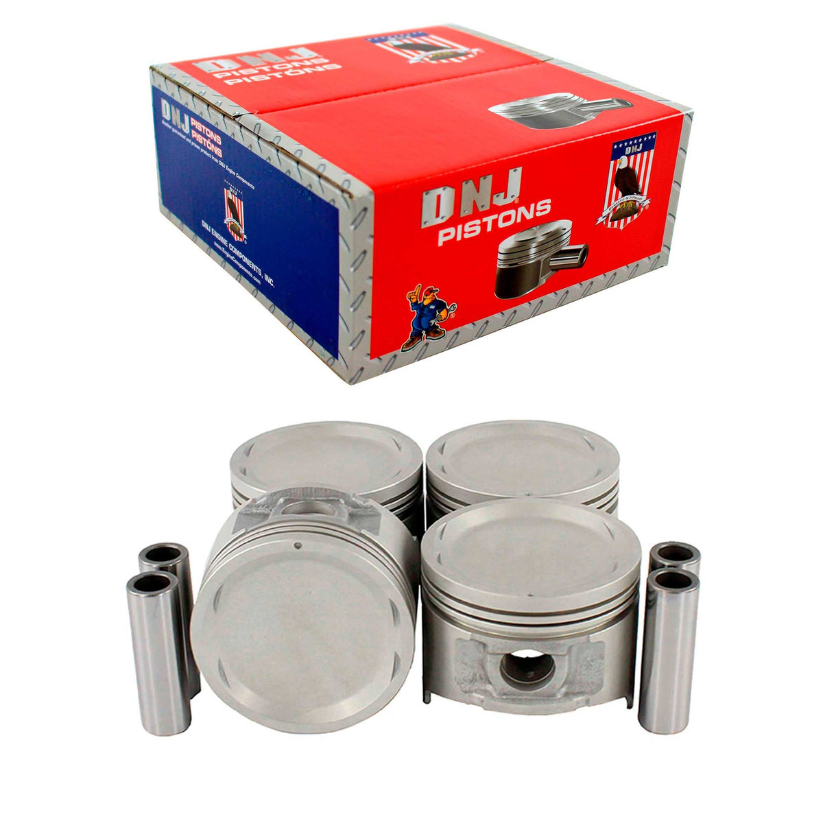 DNJ Piston Set 1983-1989 Nissan 2.4L (Oversizes Available)