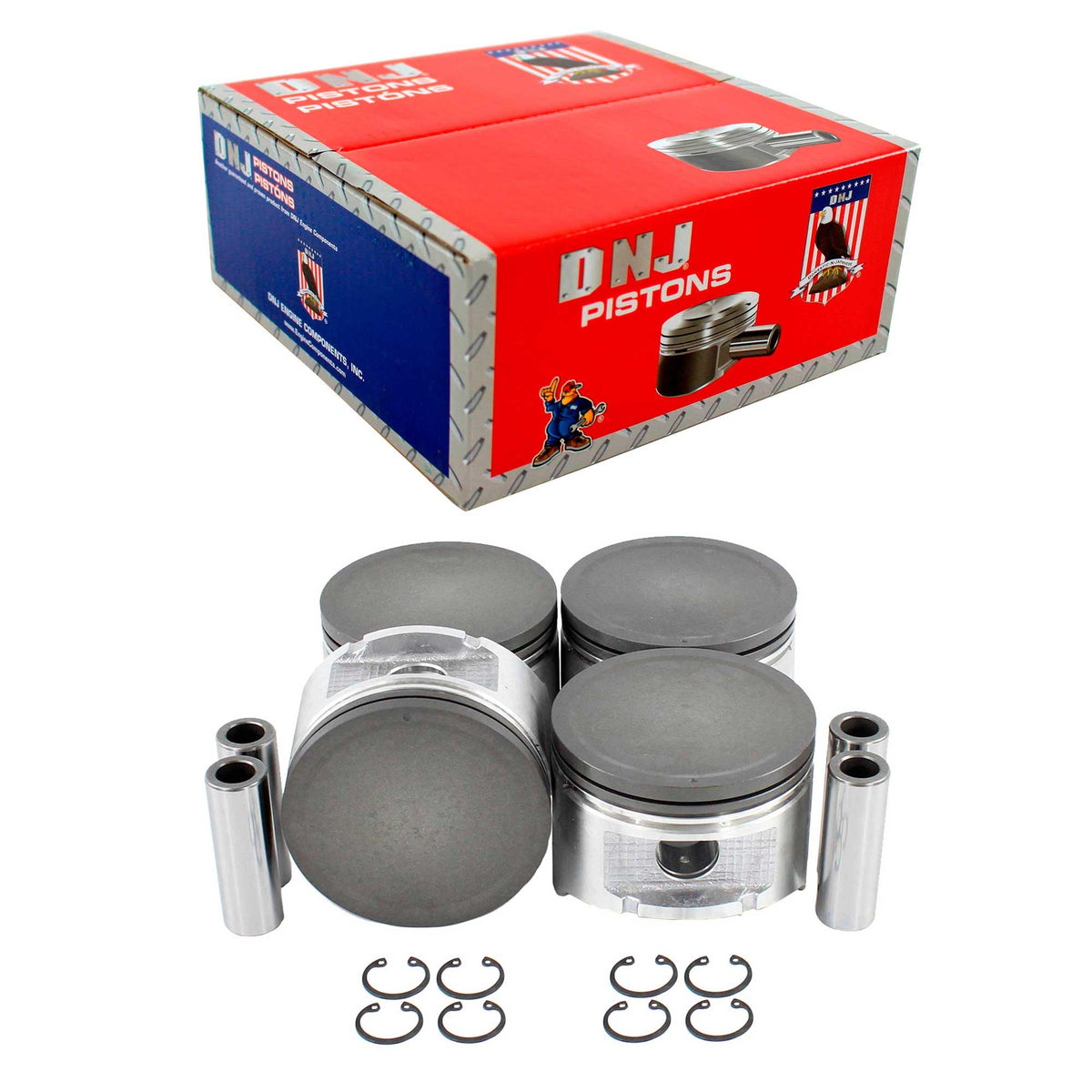 DNJ Piston Set 1989-1992 Nissan 2.4L (Oversizes Available)