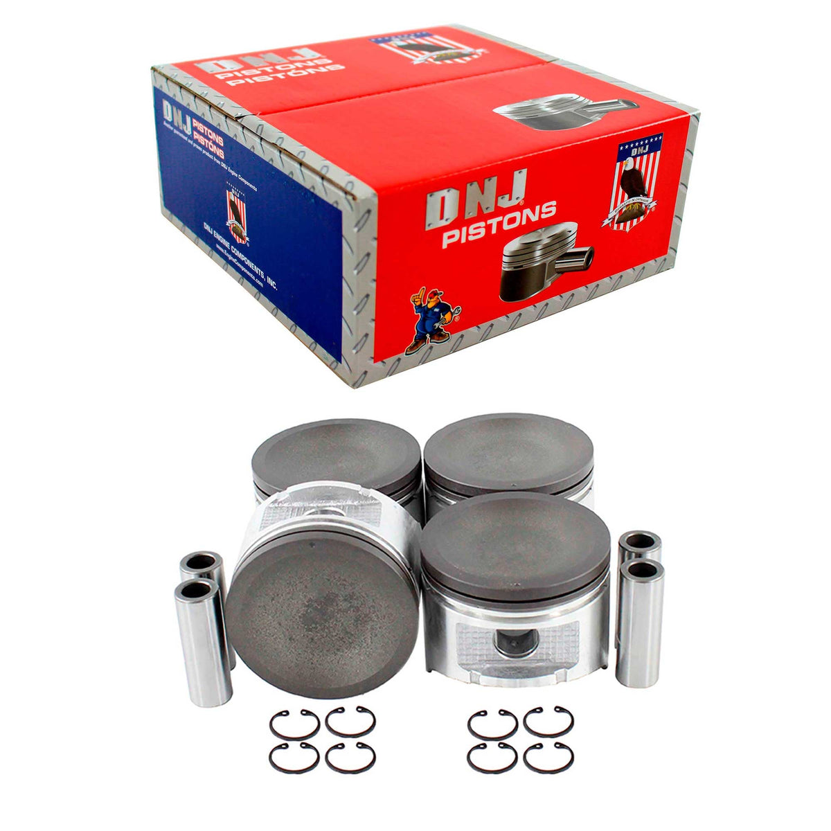 DNJ Piston Set 1991-1998 Nissan 2.4L (Oversizes Available)