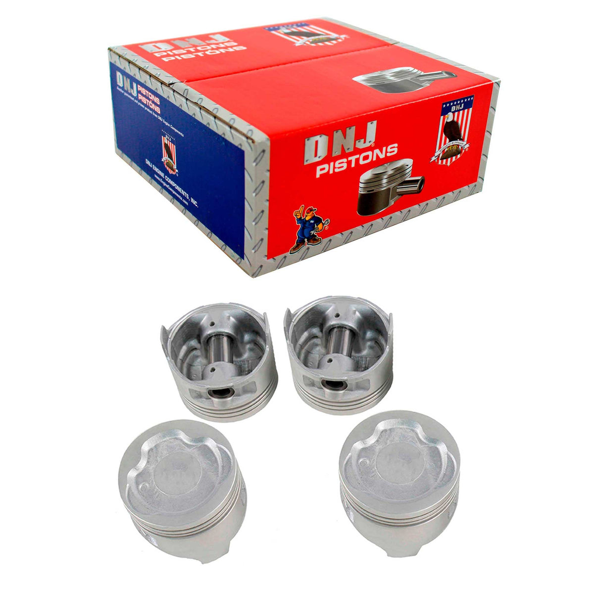 DNJ Piston Set 1987-1994 Toyota 1.5L (Oversizes Available)