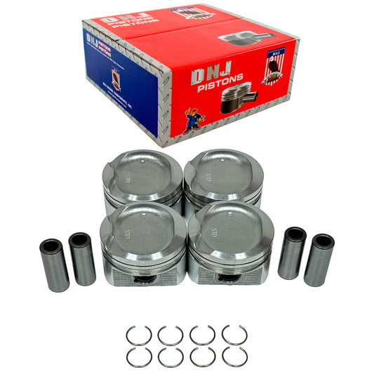 DNJ Piston Set 1998-2008 Chevrolet, Pontiac, Toyota 1.8L (Oversizes Available)