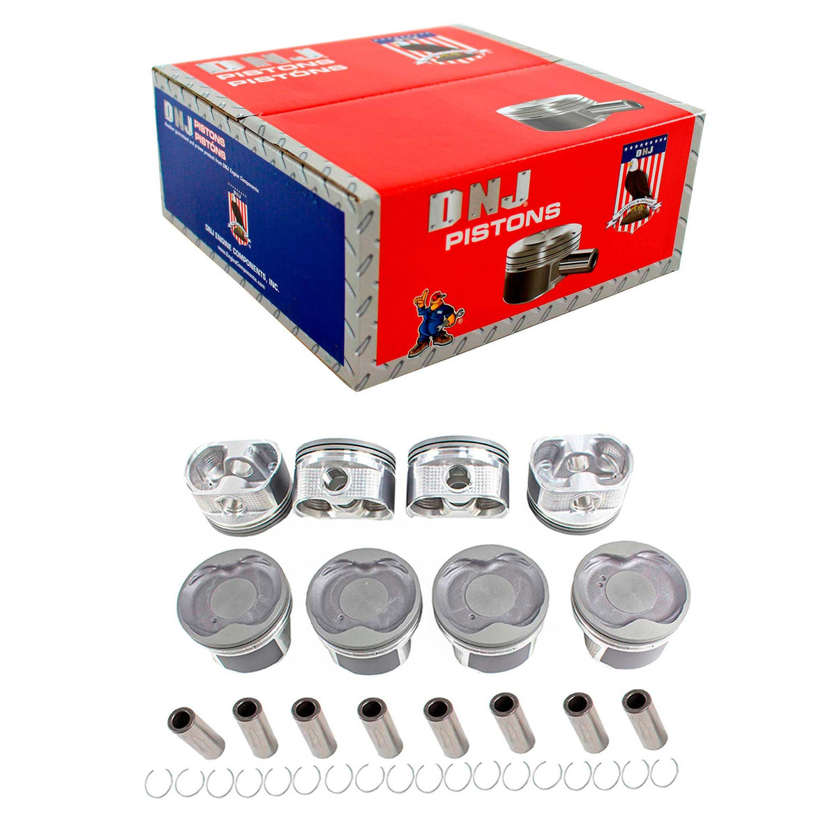 DNJ Piston Set 2005-2009 Lexus, Toyota 4.7L (Oversizes Available)