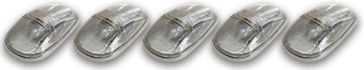 Pacer Performance Hi-Five Cab Roof Lights Clear - 20245C