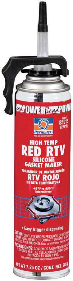 Permatex Powerbead Red RTV Silicone 7.25oz - 85915